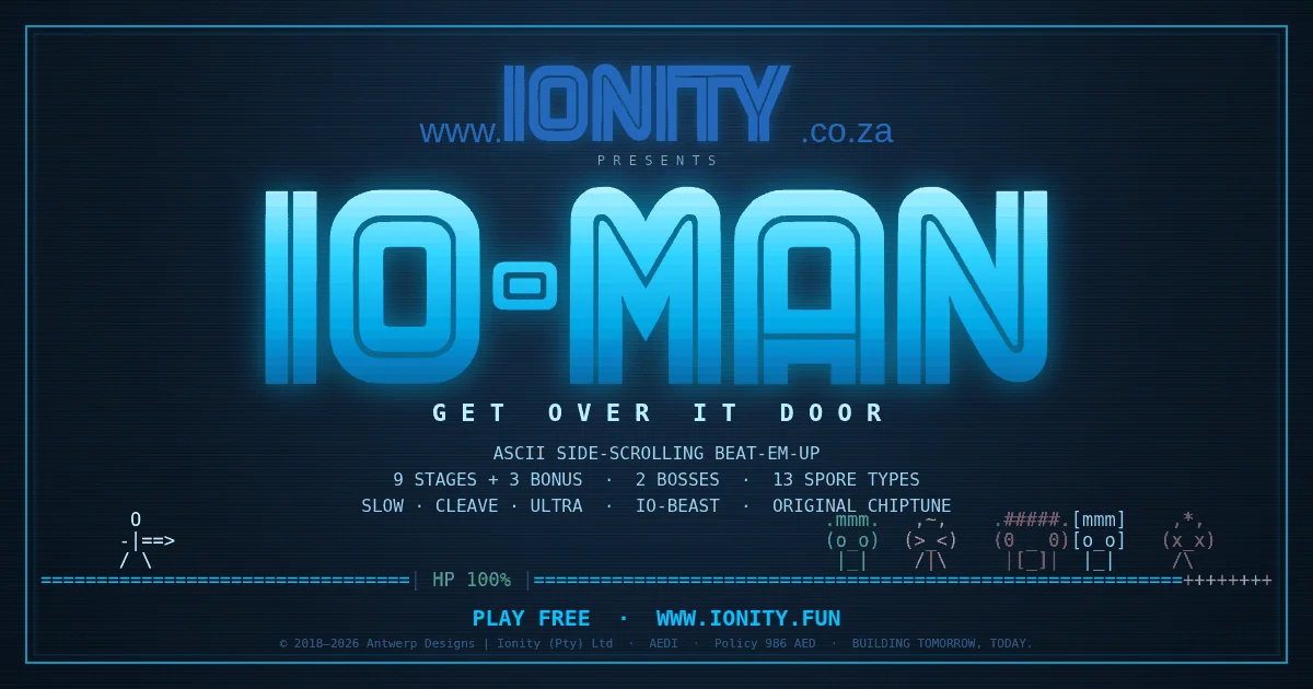 IO-MAN — Get Over It Door, free on ionity.fun